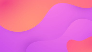 COLOR vektörü dalga ve sıvı şekilli basit pankartı soyutlar