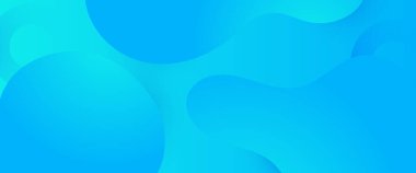 Mavi dalgalı ve sıvılı basit vektör sancağıName