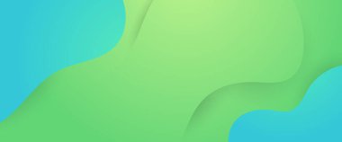 Asgari ve basit moda tarzında yeşil vektör soyut yaratıcı afiş