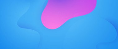 Mavi ve mor menekşe vektör modern soyut sancak dalga ve sıvı elementler vektör illüstrasyonu