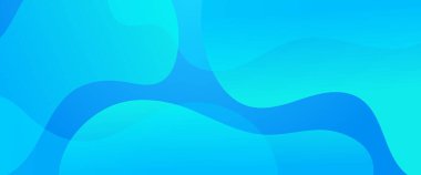 Mavi vektör dalga şekilli basit arkaplan