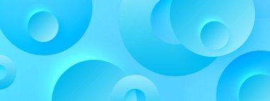 Mavi soyut arkaplan ve parlak geometrik çizgiler. Modern parlak mavi köşegen yuvarlak çizgiler. Gelecekçi teknoloji konsepti. Poster, afiş, broşür, şirket, web sitesi