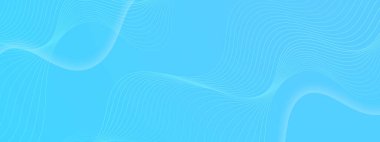 Mavi soyut arkaplan ve parlak geometrik çizgiler. Modern parlak mavi köşegen yuvarlak çizgiler. Gelecekçi teknoloji konsepti. Poster, afiş, broşür, şirket, web sitesi