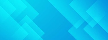 Mavi vektör soyut geometrik şekiller pankart