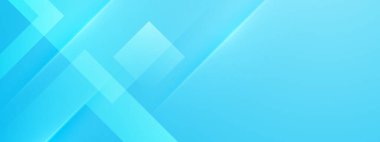 Şekil ögelerine sahip mavi vektör eğimli soyut pankart