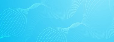 Şekilli mavi soyut pankart