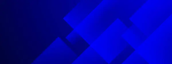 Синяя Баннер Абстрактный Вектор Искусства Формами — стоковый вектор