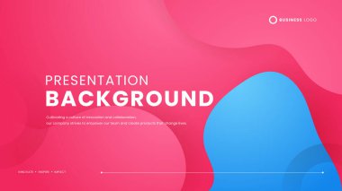 Pembe, mavi dalgalı ve sıvılı basit vektör arkaplanı