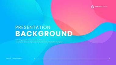 Renkli dalgalar ve sıvı ile basit soyut vektör arkaplanı