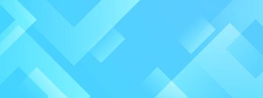 Mavi asgari geometrik şekil soyut pankart