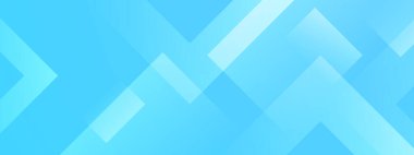 Basit geometrik şekillere sahip mavi vektör soyut afişi