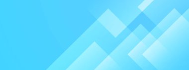 Şekil ögelerine sahip mavi vektör eğimli soyut pankart