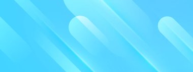 Mavi asgari geometrik şekil soyut pankart