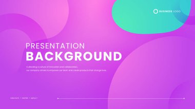 Soyut şekilli yeşil ve mor menekşe vektör arkaplanı