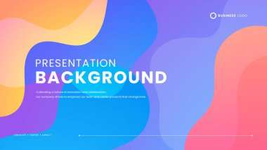 Soyut şekilli renkli basit vektör arkaplanı