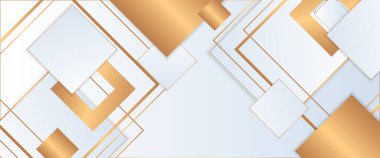 Beyaz ve altın vektör gradyan soyut arkaplan tasarımı Minimalist modern grafik tasarım element kesme biçimi konsepti afiş, el yazısı, kart veya broşür kapağı için