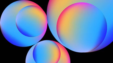 Bulanık 3D neon pembe ve koyu mavi siber punk soyut arka plan. Broşür, poster, afiş, el ilanı ve kart için pürüzsüz bir arka plan şablonu. Vektör illüstrasyonu.