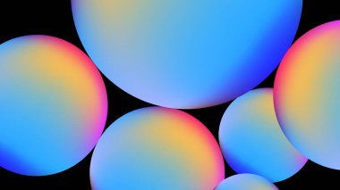 Bulanık 3D neon pembe ve koyu mavi siber punk soyut arka plan. Broşür, poster, afiş, el ilanı ve kart için pürüzsüz bir arka plan şablonu. Vektör illüstrasyonu.