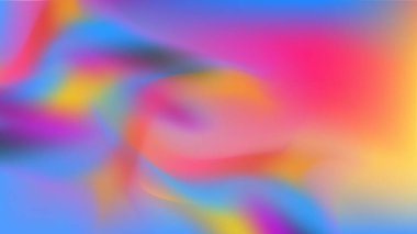 Bulanık 3D neon pembe ve koyu mavi siber punk soyut arka plan. Broşür, poster, afiş, el ilanı ve kart için pürüzsüz bir arka plan şablonu. Vektör illüstrasyonu.