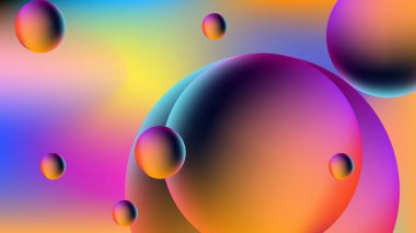 Bulanık 3D neon pembe ve koyu mavi siber punk soyut arka plan. Broşür, poster, afiş, el ilanı ve kart için pürüzsüz bir arka plan şablonu. Vektör illüstrasyonu.