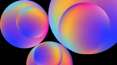 Bulanık 3D neon pembe ve koyu mavi siber punk soyut arka plan. Broşür, poster, afiş, el ilanı ve kart için pürüzsüz bir arka plan şablonu. Vektör illüstrasyonu.