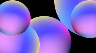 Bulanık 3D neon pembe ve koyu mavi siber punk soyut arka plan. Broşür, poster, afiş, el ilanı ve kart için pürüzsüz bir arka plan şablonu. Vektör illüstrasyonu.