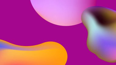 Bulanık 3D neon pembe ve koyu mavi siber punk soyut arka plan. Broşür, poster, afiş, el ilanı ve kart için pürüzsüz bir arka plan şablonu. Vektör illüstrasyonu.