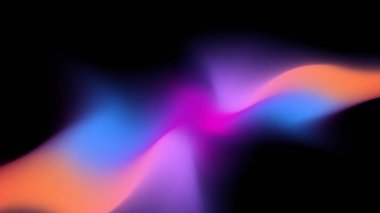 Bulanık 3D neon pembe ve koyu mavi siber punk soyut arka plan. Broşür, poster, afiş, el ilanı ve kart için pürüzsüz bir arka plan şablonu. Vektör illüstrasyonu.