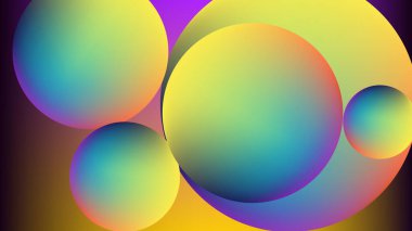 Bulanık 3D neon pembe ve koyu mavi siber punk soyut arka plan. Broşür, poster, afiş, el ilanı ve kart için pürüzsüz bir arka plan şablonu. Vektör illüstrasyonu.