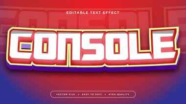 Renkli renkli konsol 3d düzenlenebilir metin efekti - yazı tipi biçimi