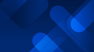 Mavi vektör soyut geometrik şekiller arka plan. İş, kurumsal, afiş, broşür, poster, kapak ve sunum geçmişi