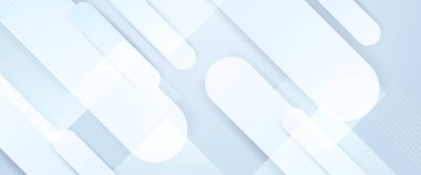 Modern tarzda beyaz, minimal, geometrik şekilli, soyut afiş. Pankart, el ilanı, kart veya broşür kapağı için minimalist 3d modern grafik tasarım ögesi