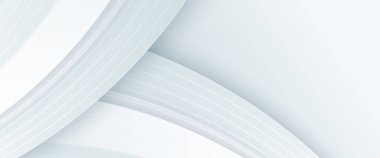 Modern tarzda beyaz, minimal, geometrik şekilli, soyut afiş. Pankart, el ilanı, kart, kapak veya broşür için asgari grafik tasarım unsuru gelecekteki biçim kavramı