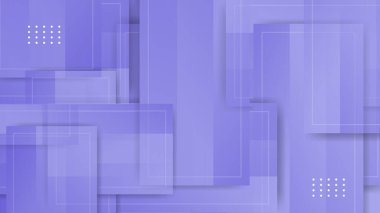 Mor menekşe ve beyaz vektör gradyanı soyut minimalist geometrik arkaplan tasarımı. Broşür, afiş, kapak, poster için fütüristik kavram arka planına sahip modaya uygun geometrik soyut tasarım