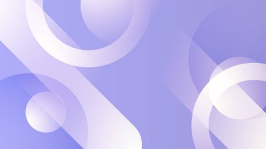 Mor mor ve beyaz vektör gradyan, minimalist geometrik şekilli soyut arkaplan. Broşür, afiş ve kapak için fütüristik kavram arka planına sahip modaya uygun geometrik soyut tasarım