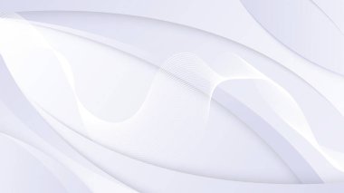 Basit geometrik şekilli beyaz vektör soyut arkaplan. Kapak, poster, afiş, broşür, başlık, sunum, web, broşür için minimal geometrik tasarım