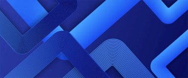 Mavi, soyut, parlak çizgiler, afiş. Gelecekçi teknoloji konsepti. Dinamik dalga. Gelecekçi teknoloji konsepti. Pankart, broşür, örtü