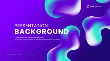 Mavi ve mor menekşe vektörü soyut 3D sıvı şekilli modern eğimli fütüristik fon. Pankart, el ilanı, kart veya broşür kapağı için modern grafik tasarımı sunum arka plan kavramı