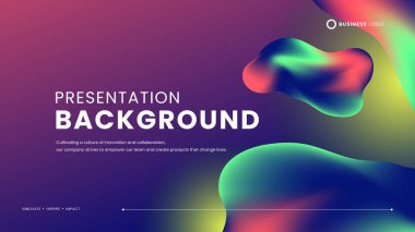 Kırmızı mavi ve yeşil vektör soyut modern gradyan sıvı arkaplan. Pankart, el ilanı, kart veya broşür kapağı için modern grafik tasarımı sunum arka plan kavramı