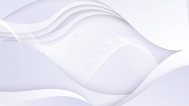 Beyaz vektör soyut geometrik şekil modern arkaplan. Kapak, poster, afiş, broşür, başlık, sunum, web, broşür için minimal geometrik tasarım