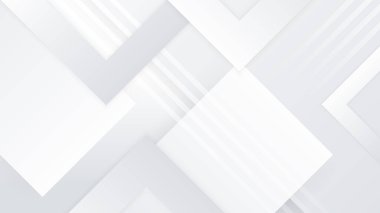 Basit geometrik şekilli beyaz vektör soyut arkaplan. Kapak, poster, afiş, broşür, başlık, sunum, web, broşür için minimal geometrik tasarım