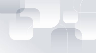 Beyaz vektör soyut geometrik şekiller arka plan. Kapak, poster, afiş, broşür, başlık, sunum, web, broşür için minimal geometrik tasarım