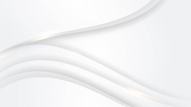 Basit geometrik şekilli beyaz vektör soyut arkaplan. Kapak, poster, afiş, broşür, başlık, sunum, web, broşür için minimal geometrik tasarım