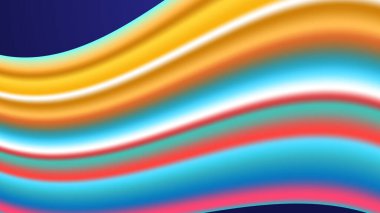 Renkli renkli vektör dinamik soyut dalga arkaplanı. Poster, afiş, el ilanı, dergi, kapak, broşür, festival için dinamik renk derecelendirme tasarımı