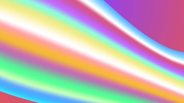 Renkli renkli vektör çizimi soyut dalga arkaplanı. Poster, afiş, el ilanı, dergi, kapak, broşür, festival için dinamik renk derecelendirme tasarımı