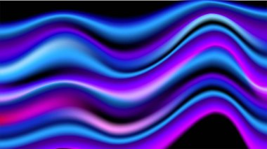 Dalga biçimli renkli vektör soyut arkaplanı. Poster, afiş, el ilanı, dergi, kapak, broşür, festival için dinamik renk derecelendirme tasarımı