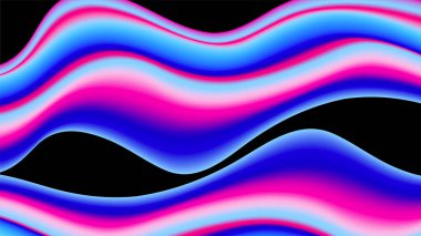 Renkli renkli vektör çizimi soyut dalga arkaplanı. Poster, afiş, el ilanı, dergi, kapak, broşür, festival için dinamik renk derecelendirme tasarımı