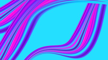 Farklı dalgalarla renkli renkli vektör soyut arkaplan. Poster, afiş, el ilanı, dergi, kapak, broşür, festival için dinamik renk derecelendirme tasarımı