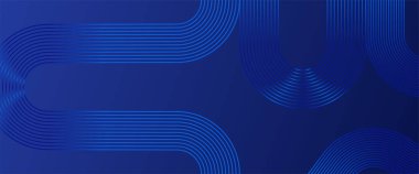 Mavi, soyut, parlak çizgiler, afiş. Gelecekçi teknoloji konsepti. Gelecekçi teknoloji konsepti. Poster, afiş, broşür, şirket, web sitesi