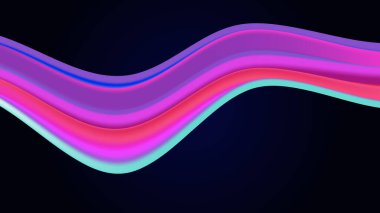 Renkli renkli vektör dalgası arka planı şekillendirdi. Poster, afiş, el ilanı, dergi, kapak, broşür, festival için dinamik renk derecelendirme tasarımı